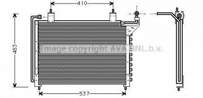 AVA QUALITY COOLING jr5013d -  Конденсатор, кондиционер